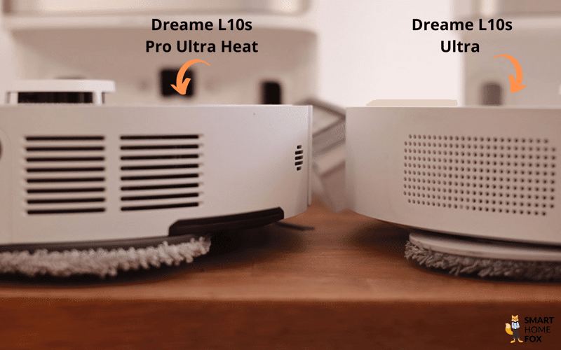 Die Wischpads des Dreame L10s Pro Ultra Heat und des Dreame L10s Ultra werden angehoben.